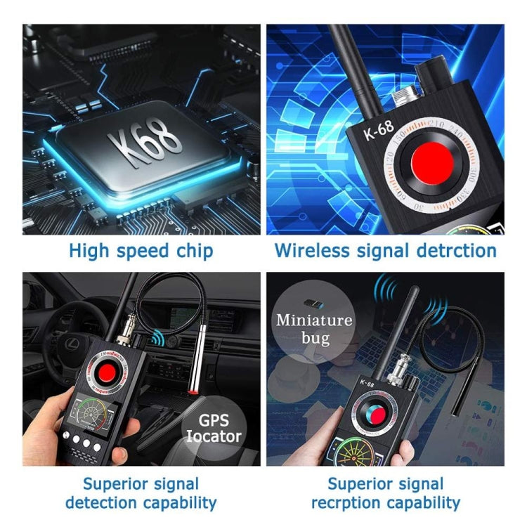 K68 Hotel Anti-Sneak Shooting Anti-Location Automatic Detection Anti-Eavesdropping And Anti-Monitoring Camera Signal Detector, K68 K68 Hotel Anti-Sneak Shooting Anti-Location Automatic Detection Anti-Eavesdropping And Anti-Monitoring Camera Signal Detector, K68